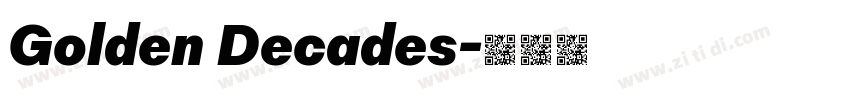 Golden Decades字体转换
